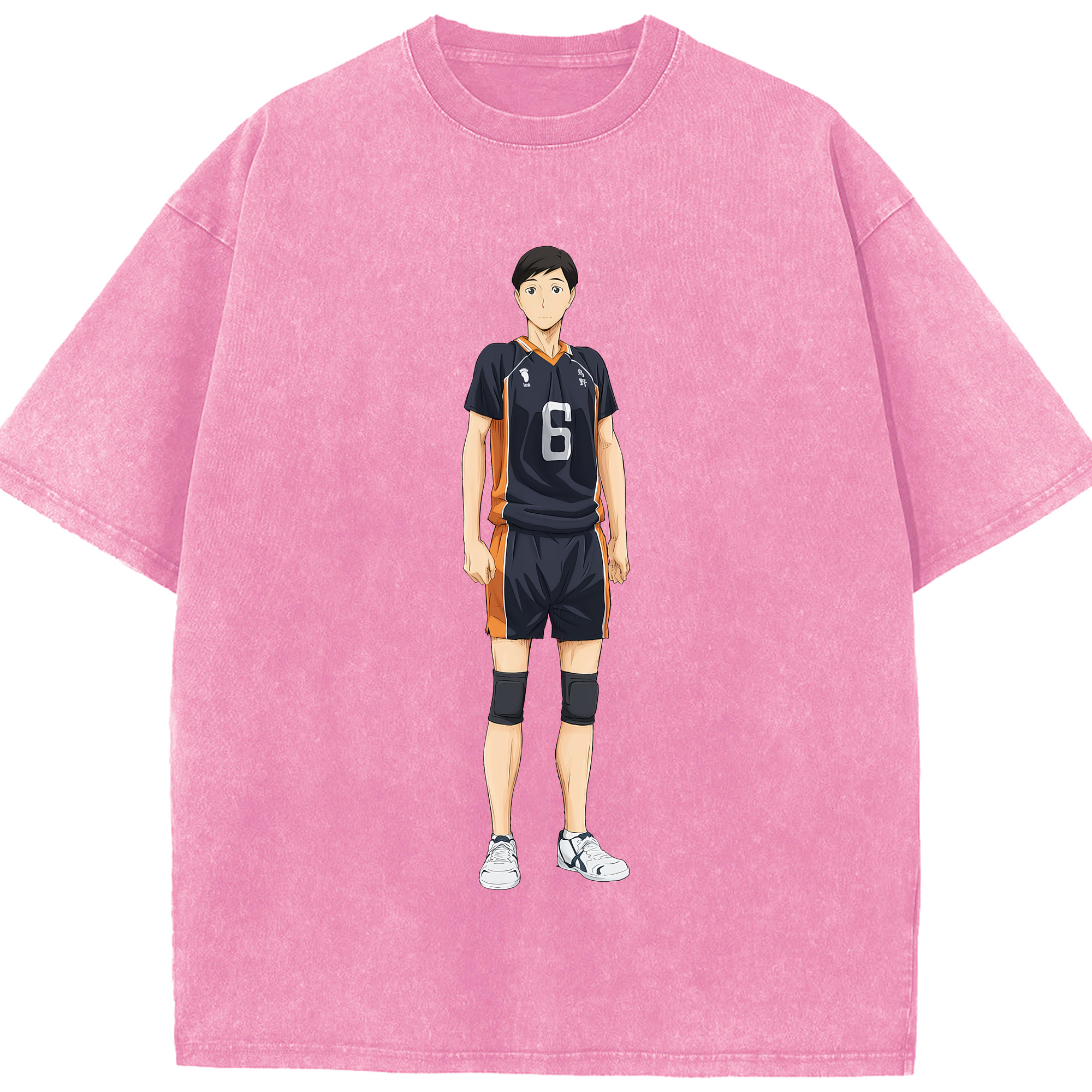 （画像用） ハイキュー!! Haikyu!! 綿100% ヴィンテージ風 半袖Tシャツ（フロントプリント）